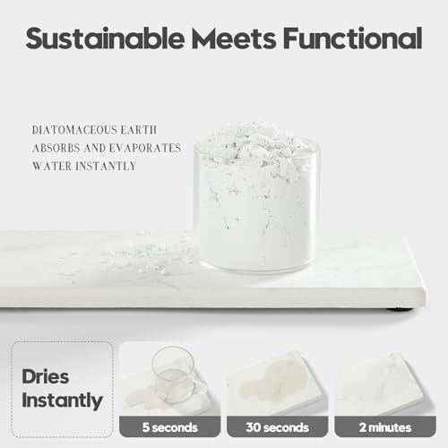 2PCS Water Absorbing Stone Drying Tray - Image 3