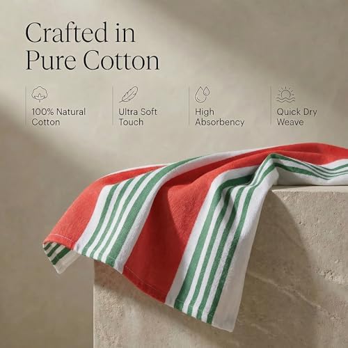 Urban Villa Kitchen Towels Cotton Dish Towels 20”x30” Christmas - Image 4