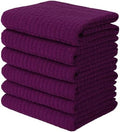 CRAFTSWORTH Cotton Kitchen Towels15 x 26" Solid Purple Kitchen Hand Towels by CRAFTSWORTH