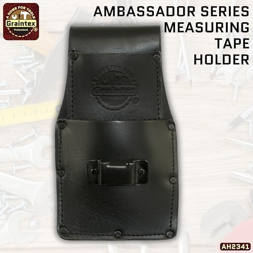 Graintex Ambassador Series Measuring Tape Holder Top Grain Leather, Measuring - Image 2