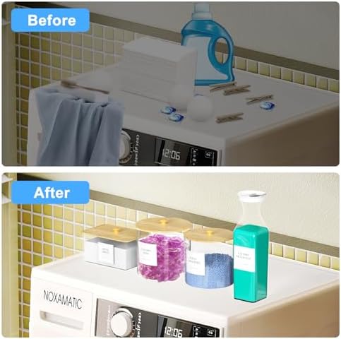 3+1 Pack Laundry Pods Containers & Dryer Sheet Holder & Laundry Detergent - Image 3