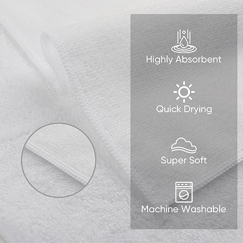 HOMEXCEL Microfiber Washcloths 12 Pack, Highly Absorbent and Soft Face Towel - Image 2