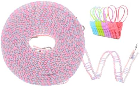 uxcell Windproof Clothesline, 5M 16.4ft Plastic Non-Slip Clothes Drying Rope by uxcell