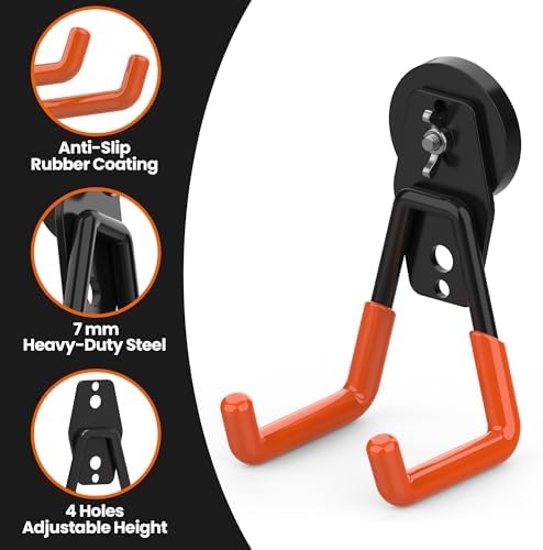 6 Pack Large Magnetic Hooks Heavy Duty Extra Strong Magnetic Garage Hooks Big - Image 4