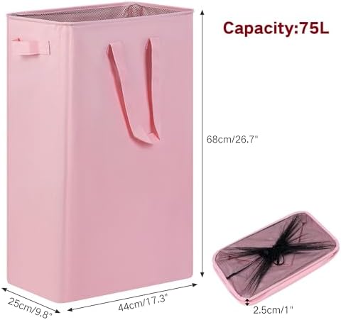 efluky Slim Laundry Basket, Narrow Laundry Hamper - Image 2