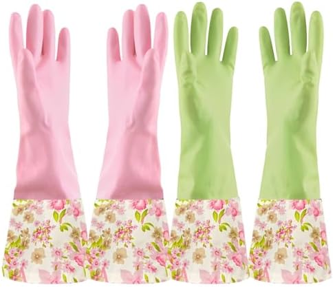 KINGFINGER Rubber Latex Waterproof Dishwashing Gloves by KINGFINGER