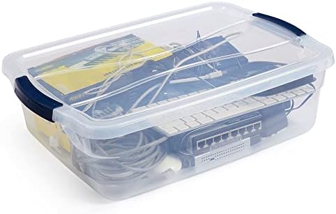 Rubbermaid Cleverstore 17 Quart Clear Latching Waterproof Stackable Airtight - Image 2