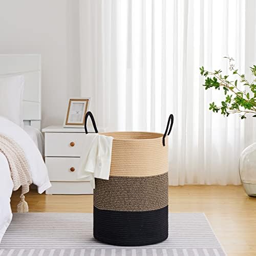 VIPOSCO 72L Tall Woven Laundry Basket Hamper - Image 4