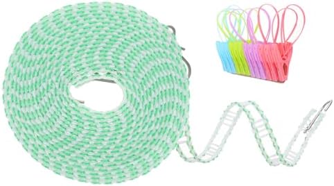 uxcell Windproof Clothesline, 5M 16.4ft Plastic Non-Slip Clothes Drying Rope by uxcell