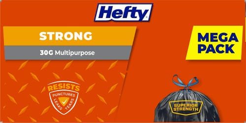 Hefty Strong 30 Gallon Trash_Bags, Large Trash-Bags 30 Gallon Size, Durable - Image 13