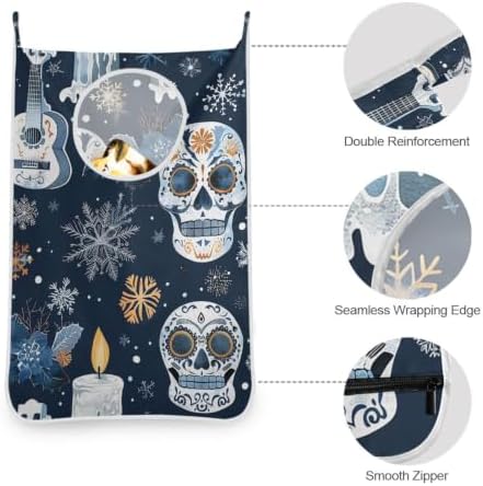 Hanging Laundry Hamper Bag Over the Door Wall Large Dirty Clothes Hamper - Image 5