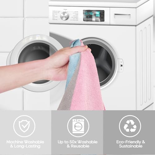 Microfiber Cleaning Cloth Roll 45 Pack, Tear Away - Image 6