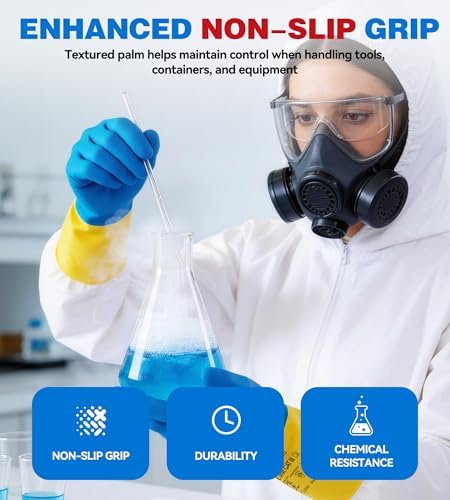 antools Neoprene and Rubber Blend Heavy-Duty Chemical Gloves, Protective - Image 4