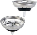 CORNERJOY 2 PCS Kitchen Sink Strainer and Stopper Combo Basket Replacement by CORNERJOY
