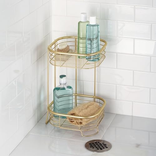 iDesign 2-Tier Square Shower Caddy Organizer - Image 3
