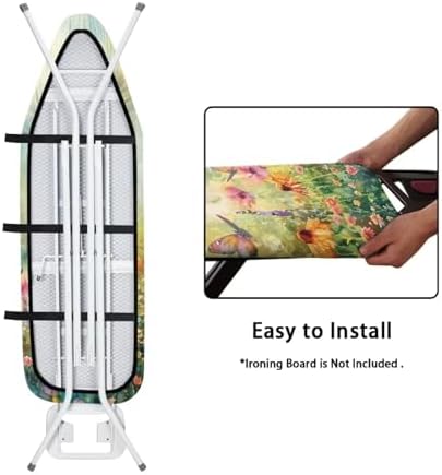 Butterfly Floral Ironing Board Cover, Resist Scorching and Staining, 15x54 - Image 4