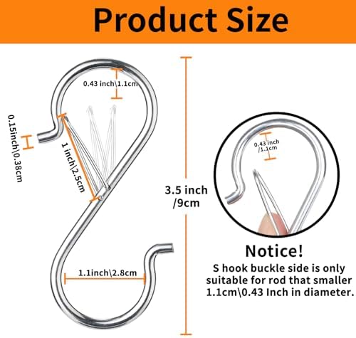 24 PCS S Hooks for Hanging - Image 4