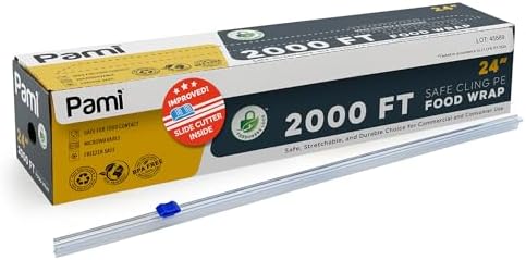 PAMI Plastic Food Wrap 24 in x 2000 ft by PAMI
