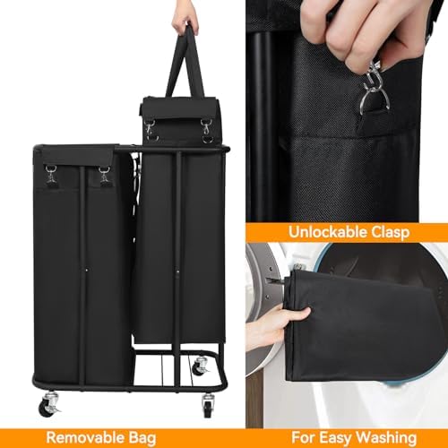WOWLIVE Double Laundry Hamper - Image 6