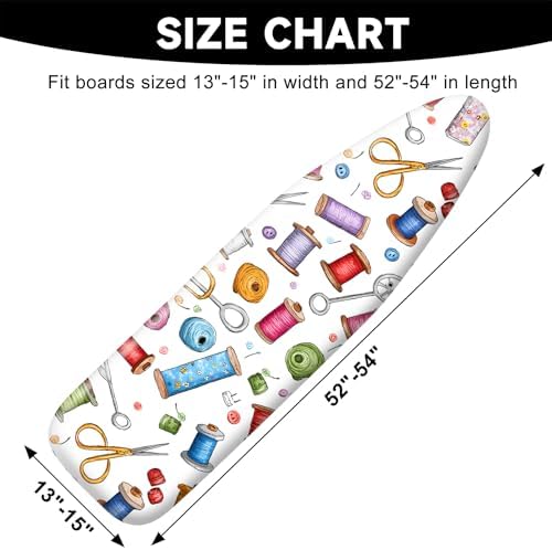 Ironing Board Cover 15"x54"，Standard Ironing Board Replacement Cover，Easy Fit - Image 2