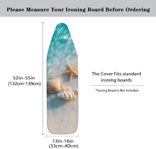 Standard Size Ironing Board Cover Protector Shell Starfish Beach Print Ironing - Image 5