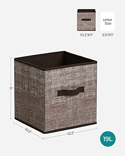 SONGMICS Storage Cubes, 11-Inch Foldable Closet Organizers - Image 4