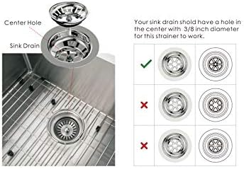 KANARY 3.5in Kitchen Sink Strainer, Stainless Steel Drain Basket - Image 4