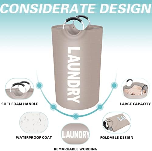 90L Large Laundry Basket, Dirty Clothes Waterproof Laundry Hamper - Image 3