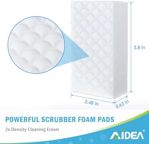 AIDEA Magic Sponges Cleaning Eraser, 2X Density Stronger Sponge - Image 2
