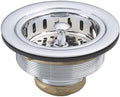 Westbrass A214-26 3-1/2" Post Style Large Kitchen Sink Basket Strainer by Westbrass