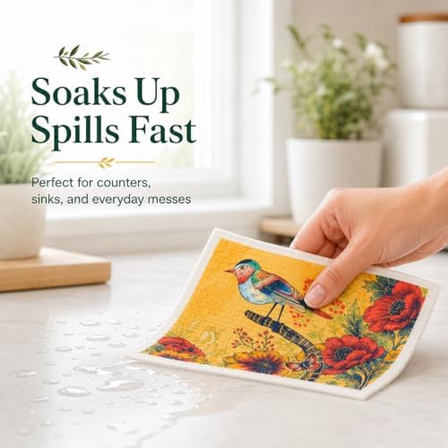 6 Pack Microfiber Cleaning Cloths, Reusable and Highly Absorbent Multi-Purpose - Image 5