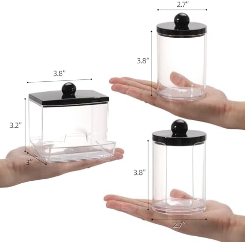 Tbestmax 3 Pack Qtips Holder Dispenser - Image 2