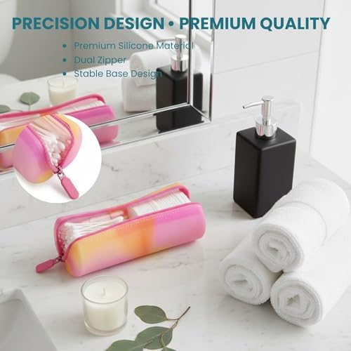 Cotton Round Swab Travel Case, 2-in-1 Beauty Organizer - Image 6