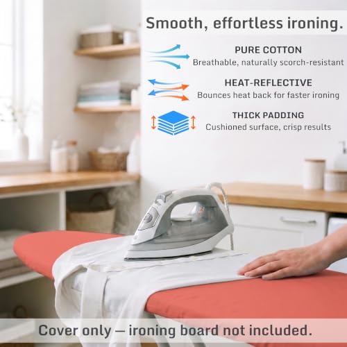 Extra Thick Ironing Board Cover 15x54 Standard Size, Padded Heat Reflective - Image 3