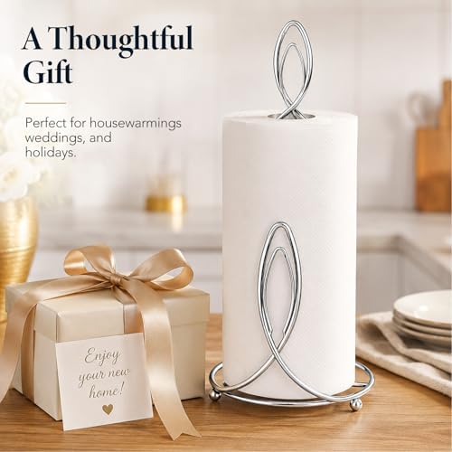 Candle Shaped Paper Towel Holder, Countertop-Decorative Farmhouse Tissue Paper - Image 7