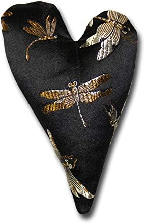 4" Handmade Satin Essence Heart Sachet Pillow – Flaxseed Fill, Lavender Scented by CandiAndi