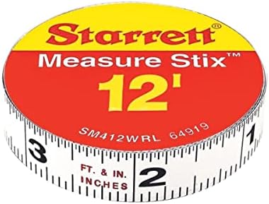 Starrett Tape Measure Stix, 1/2" x 144", S1 Style by Starrett