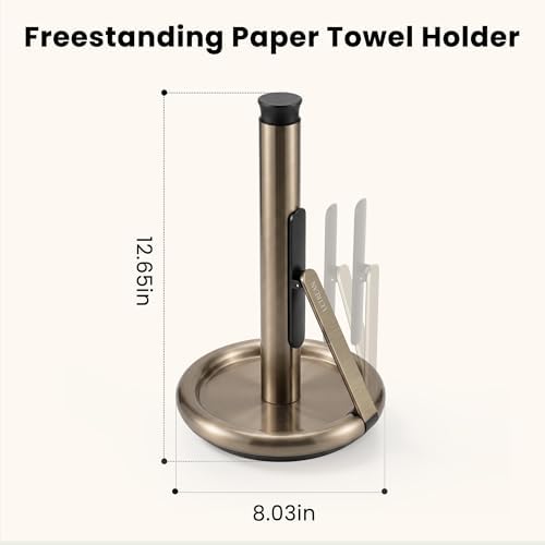 Ultrean Paper Towel Holder Countertop, Freestanding Paper Towel Dispenser - Image 6