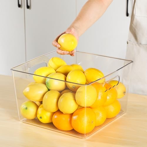 Vtopmart 16 Pack Extra Large Clear Storage Bins, 11x11 Cube Organizer - Image 6