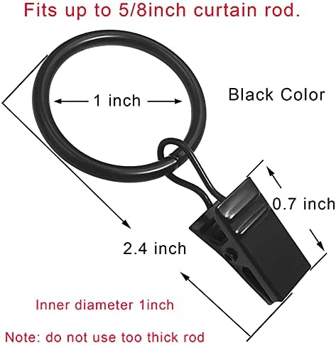 LLPJS 100 Pack Curtain Rings - Image 2