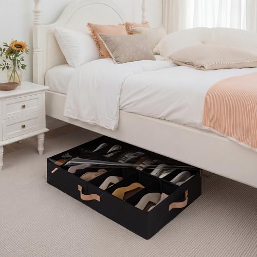 StorageWorks 2-Pack 24-Pair Underbed Shoe Organizer - Image 3