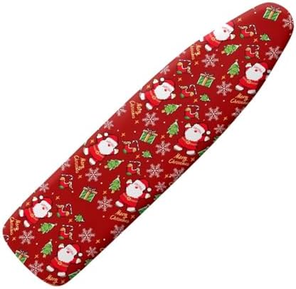 Xmas Ironing Board Cover with Elastic Edge Santa Claus Table Top Ironing Board by Psesaysky