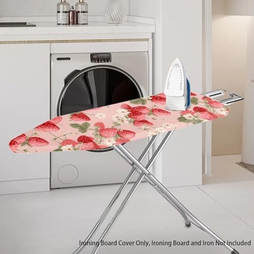 Pink Strawberry Ironing Board Cover, Standard Size Ironing Board Cover - Image 2
