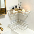 Shower Caddy 2 Pack, No Drilling Adhesive Bathroom Organizer Shelf Rack by Unknown
