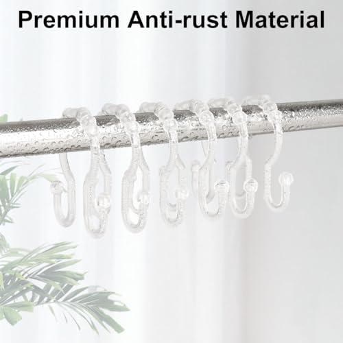 Resze Plastic Shower Curtain Hooks - Image 5