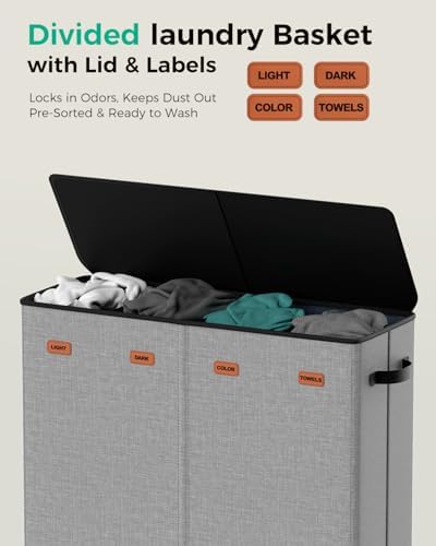 185L Laundry Hamper 4 Section - Image 3