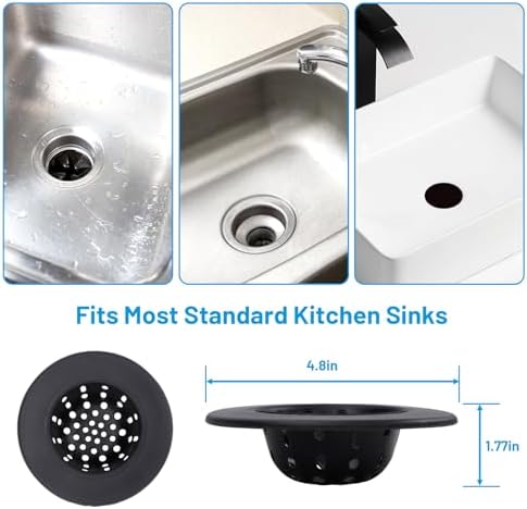 Silicone Sink Strainer- 4.8-Inch Wide Mouth - Image 4