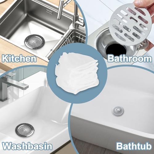 200 PCS Kitchen Mesh Sink Strainer, Disposable Sink Strainer Covers, Drain Nets - Image 5