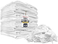 Premium New White Cotton Knit T-Shirt Rags by SupremePlus