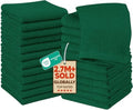 Utopia Towels 24 Pack Washcloths, 12x12 in, 100% Cotton, Hunter Green by Unknown